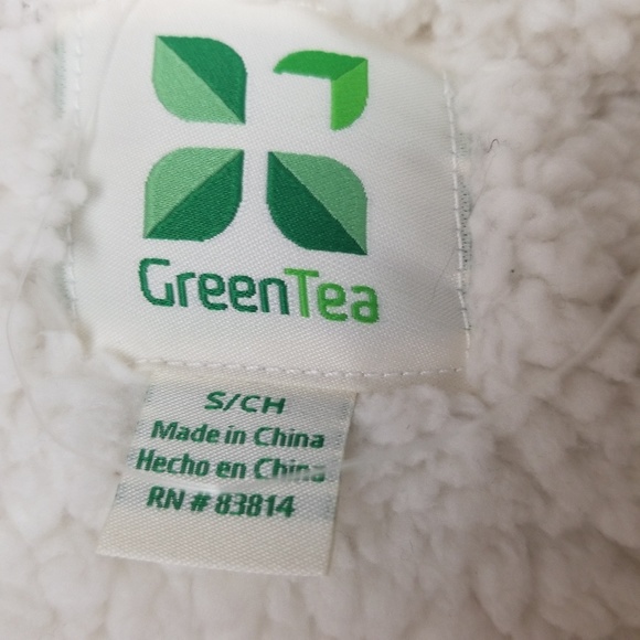 NEW Green Tea SZ S khaki lined jacket - Picture 3 of 6